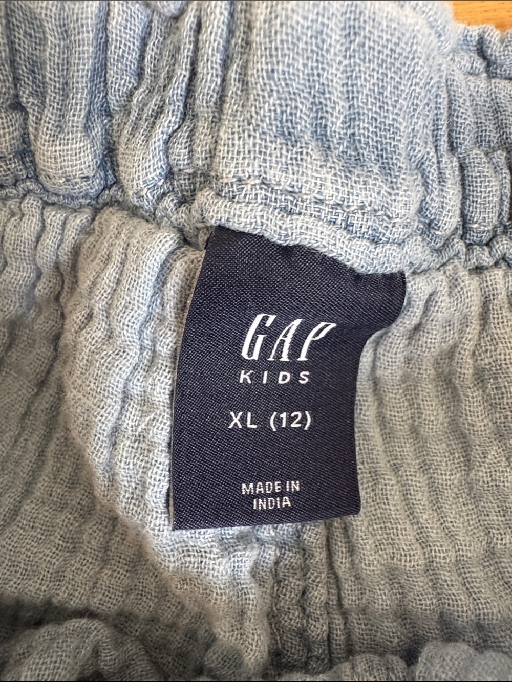 GAP Kids Light Blue Gauze Elastic Waist Athletic Shorts - Picture 2 of 7